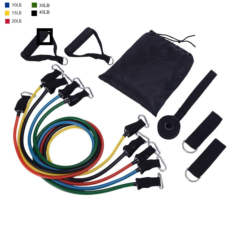 Amatzy portable resistance bands set with handles for home workouts