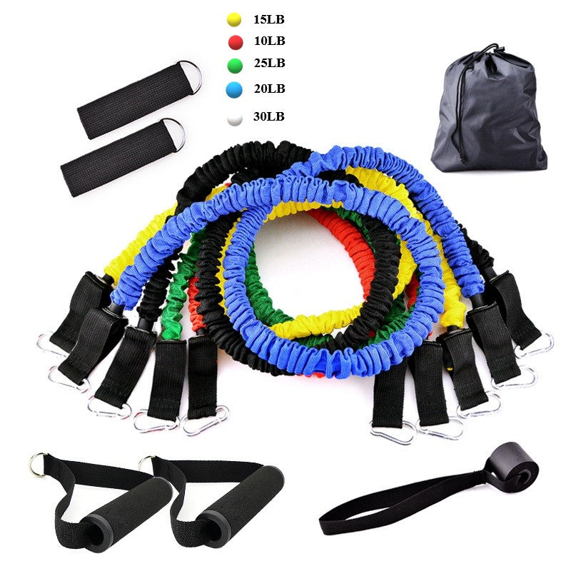 Amatzy portable resistance bands set with handles for home workouts