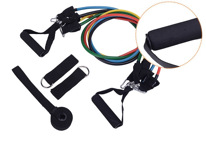 Amatzy portable resistance bands set with handles for home workouts
