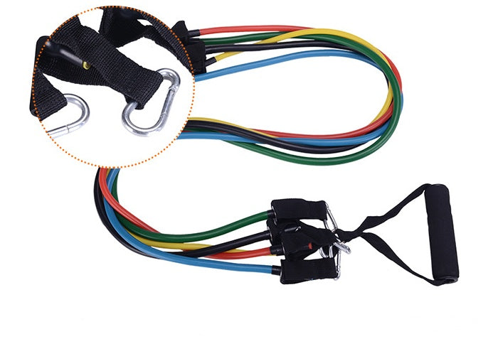 Amatzy portable resistance bands set with handles for home workouts