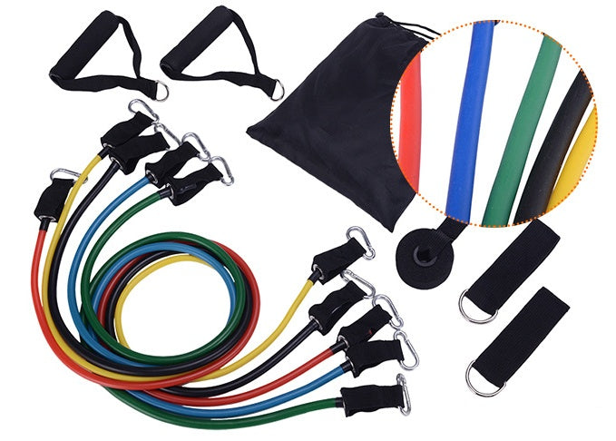 Amatzy portable resistance bands set with handles for home workouts